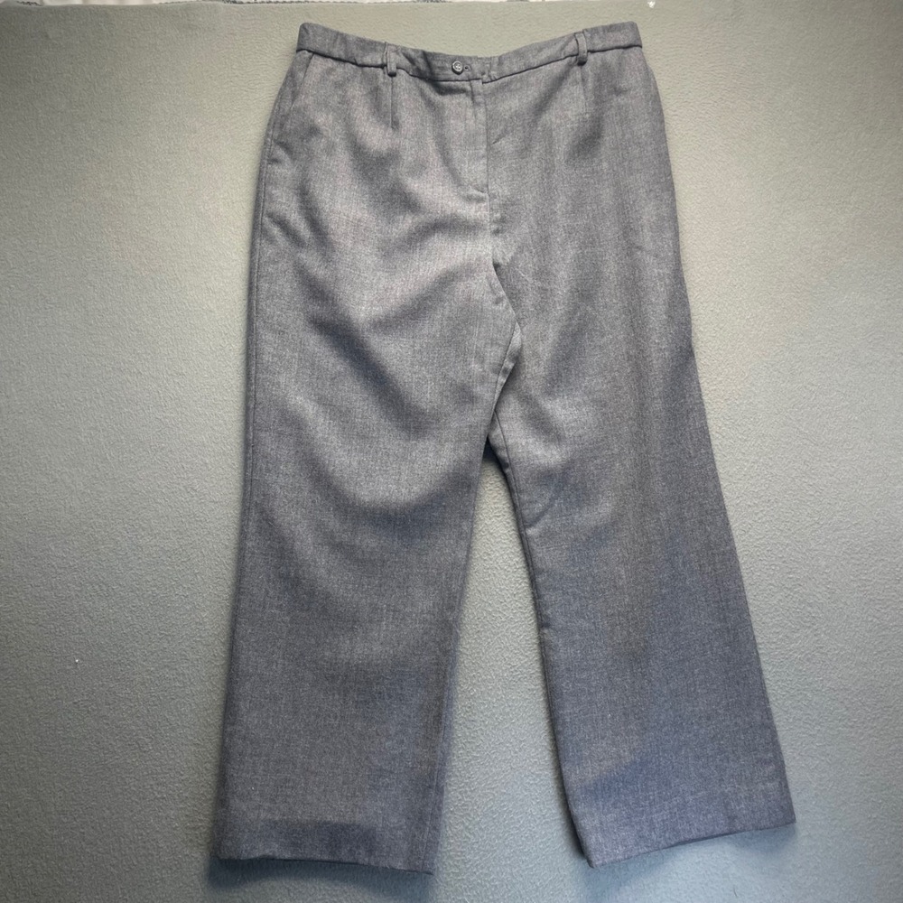 Pendleton Women Dress Pants Gray Wool Size 16 Made in USA Professional Trousers - Picture 1 of 8